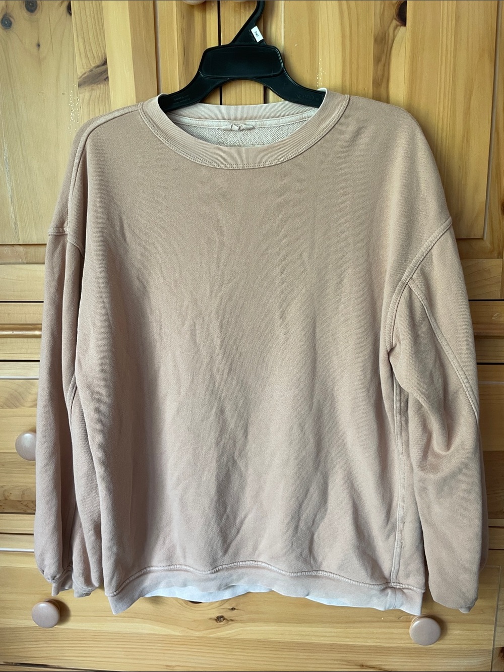 aerie  Crewneck Sweatshirt in tan color